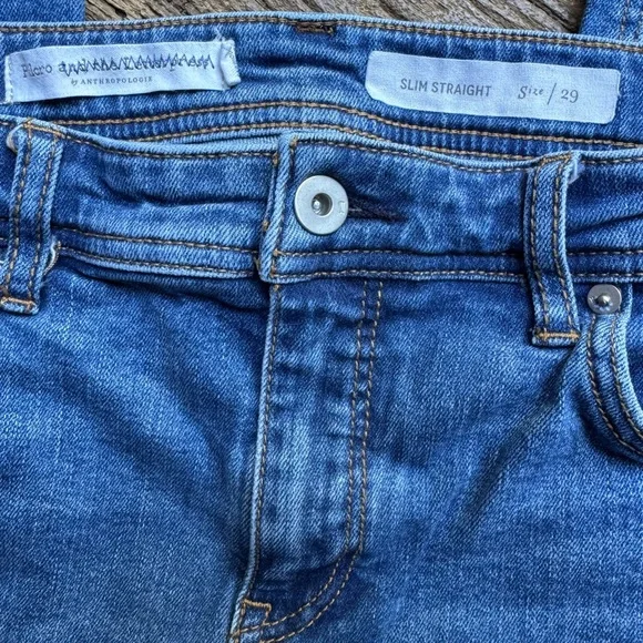 Pilcro by Anthropologie Slim Straight Jeans Size 29 - Picture 4 of 8